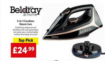Lidl Beldray 2-in-1 Cordless Steam Iron offer