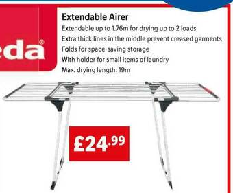 Lidl Extendable Airer offer