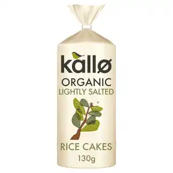 Morrisons Kallo organic lightly salted wholegrain low fat rice cakes offer