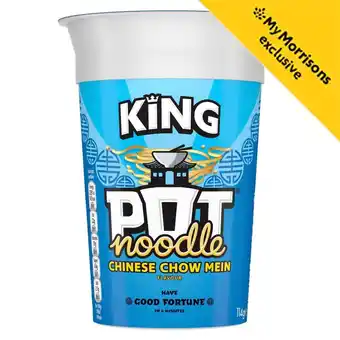 Morrisons Pot noodle chinese chow mein king offer