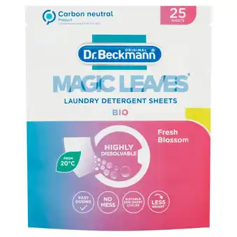 Morrisons Dr beckmann magic leaves laundry detergent sheets bio offer