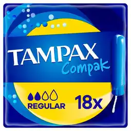 Morrisons Tampax compak regular tampons with applicator 18 pack offer