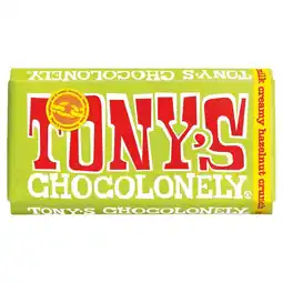 Morrisons Tony's chocolonely fairtrade milk creamy hazelnut crunch offer