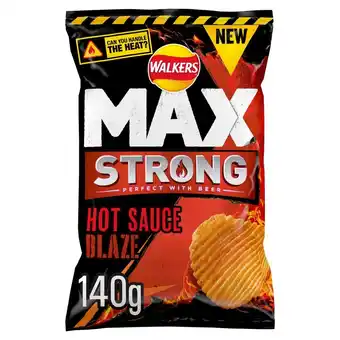 Morrisons Walkers max strong hot sauce blaze offer