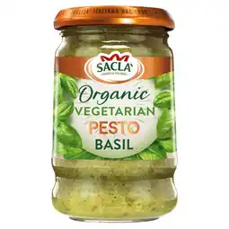 Morrisons Sacla' organic basil pesto offer
