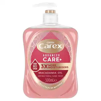 Morrisons Carex advanced macadamia hand wash offer