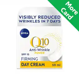 Morrisons Nivea q10 power anti - wrinkle + firming day cream spf 15 offer