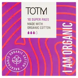 Morrisons Totm organic cotton super flow pads offer