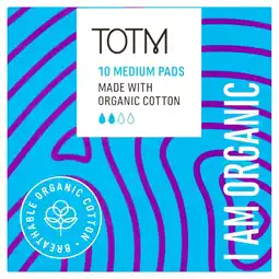 Morrisons Totm organic cotton medium flow pads offer