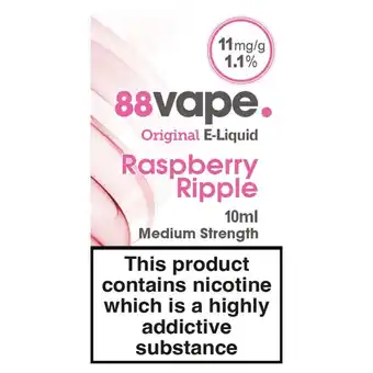 Morrisons 88vape anytank raspberry 11mg offer