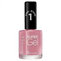 Morrisons Rimmel london super gel nail polish grape sorbet offer