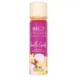 Morrisons So unique vanilla candy body mist offer