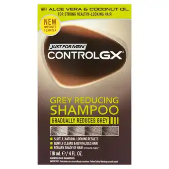 Morrisons Just for men control gx grey reducing shampoo with aloe vera offer