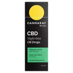 Morrisons Cannaray cbd night time oil drops offer