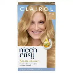 Morrisons Nice 'n easy permanent colour 9pb natural pale blonde (100) hair dye offer
