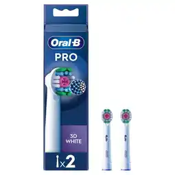Morrisons Oral-b 3dwhite replacement electric toothbrush heads pack of 2 offer