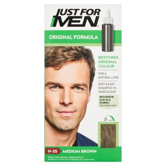 Morrisons Just for men for natural medium brown hair colour offer