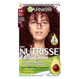 Morrisons Garnier nutrisse deep reddish brown 3.6 permanent hair dye offer