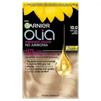 Morrisons Garnier olia hair colourant 10 very light blond offer