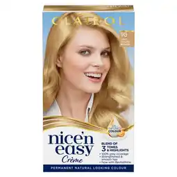 Morrisons Nice'n easy permanent colour 9g natural light golden blonde (102g) hair dye offer