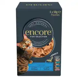 Morrisons Encore cat pouch fish selection in gravy offer