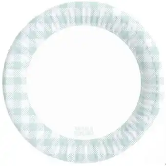 Morrisons Nutmeg home green gingham plates offer