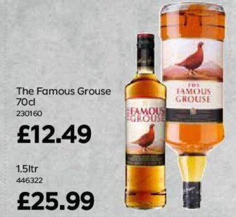Bestway The Famous Grouse 70cl offer