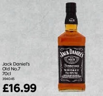 Bestway Jack Daniel's Old No.7 70cl offer