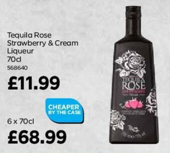 Bestway Tequila Rose Strawberry & Cream Liqueur 70cl offer