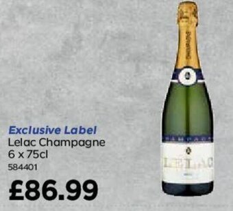 Bestway Lelac Champagne 6x75cl offer