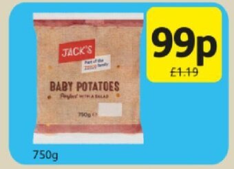 Londis Jack's BAby Potatoes 750g offer