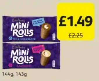 Londis Cadbury Mini Rolls Chocolate/Raspberry offer