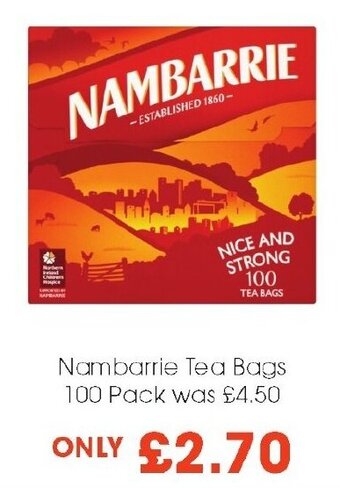 Nambarrie Tea Bags 100 Pack