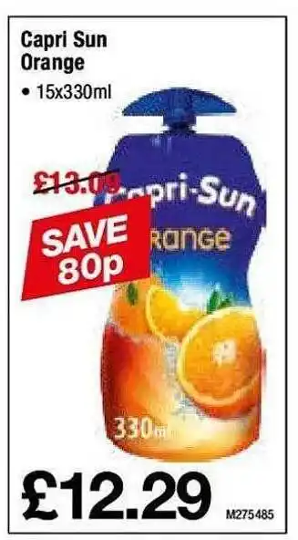 Makro Capri sun orange offer