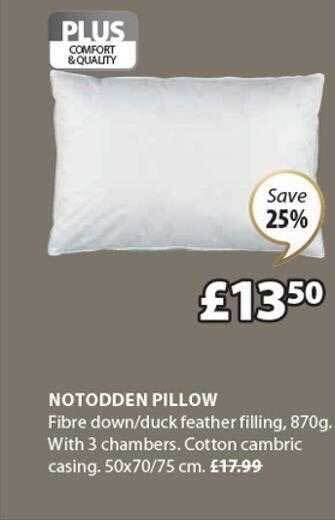 JYSK Notodden pillow offer