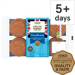Tesco Tesco 6 mini melton mowbray pork pies 300g offer
