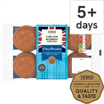 Tesco Tesco 6 mini melton mowbray pork pies 300g offer