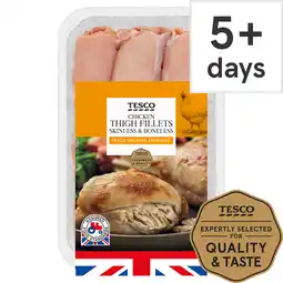 Tesco Tesco british chicken thigh fillets 1kg offer