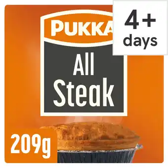 Tesco Pukka all steak pie offer