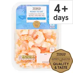 Tesco Tesco cooked & peeled king prawns 150g offer