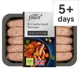 Tesco Tesco finest british cumberland pork sausages 667g offer