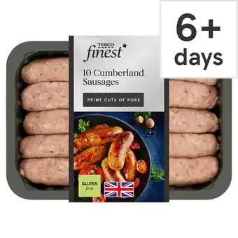 Tesco Tesco finest british cumberland pork sausages 667g offer