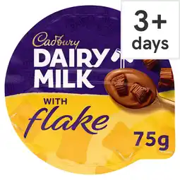 Tesco Cadbury flake milk chocolate dessert 75g offer