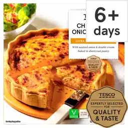 Tesco Tesco cheddar & onion quiche 400g offer