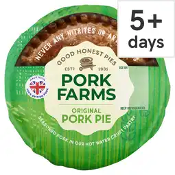 Tesco Pork farms medium pork pie offer