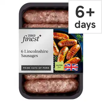 Tesco Tesco finest british lincolnshire pork sausages 400g offer