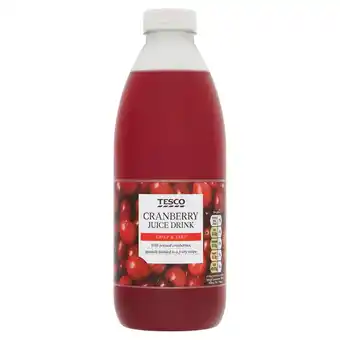Tesco Tesco cranberry juice 1 litre offer