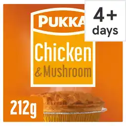 Tesco Pukka chicken & mushroom pie offer