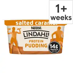 Tesco Lindahls salted caramel protein pudding 140g offer