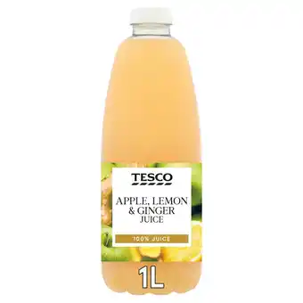Tesco Tesco apple, lemon & ginger juice 1l offer